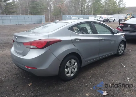 2016 Hyundai Elantra Se из США, поврежденный, VIN 5NPDH4AE5GH700587